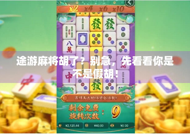 途游麻将胡了?别急,先看看你是不是假胡! 途游麻将胡了?别急,先看看你是不是假胡!