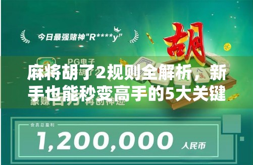 麻将胡了2规则全解析,新手也能秒变高手的5大关键技巧! 麻将胡了2规则全解析,新手也能秒变高手的5大关键技巧!