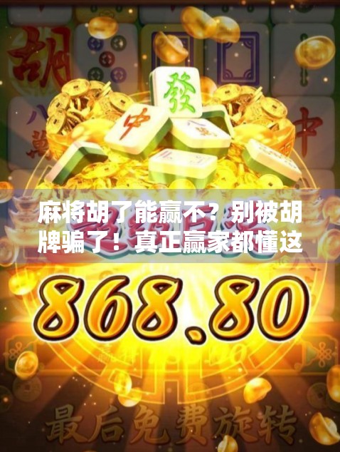 麻将胡了能赢不？别被胡牌骗了！真正赢家都懂这3个底层逻辑