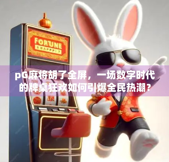 pG麻将胡了全屏，一场数字时代的牌桌狂欢如何引爆全民热潮？