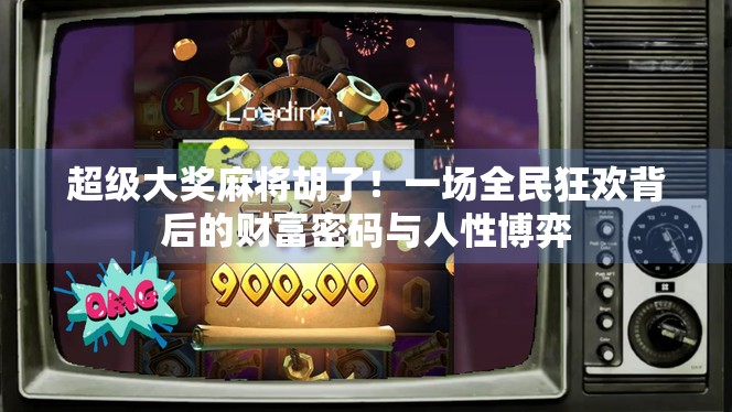 超级大奖麻将胡了！一场全民狂欢背后的财富密码与人性博弈